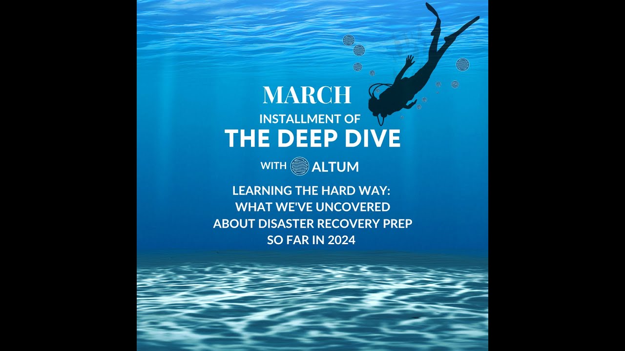 Webinar: Learning the Hard Way - What We've Uncovered About Disaster Recovery Prep so far in 2024